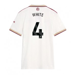 Arsenal Ben White #4 Dámské Alternativní Dres 2025-26 Krátký Rukáv